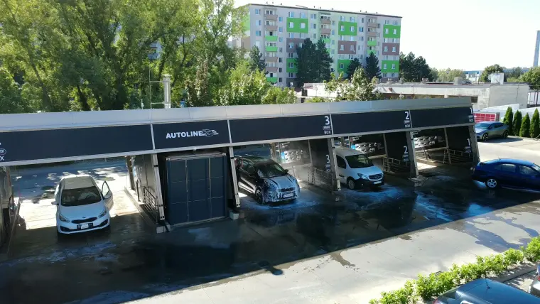 Areál umývacieho centra AUTOLINE